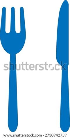 This is an illustration of cutlery icons (fork and knife).