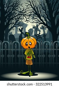 This illustration dedicated to Halloween