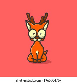 this is an illustration of a deer animal