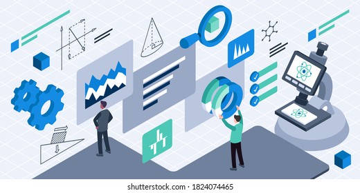 This illustration depict a R&D management, designing and leading processes, managing, organizations, and ensuring smooth transfer of new know-how and technology to other groups or departments involved