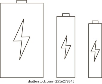 This is an illustration depicting the types of batteries.