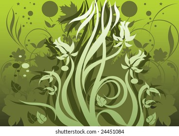 this illustration depicts beautiful plants