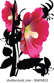 this illustration depicts beautiful plants and flowers