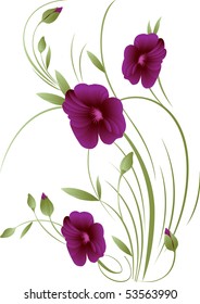 this illustration depicts beautiful plants and flowers