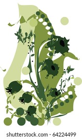 this illustration depicts a beautiful plants