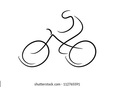 This illustration depicts a biker