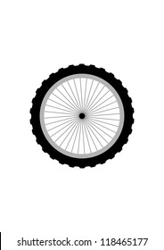 This Illustration Depicts Mountain Bike Wheel