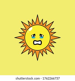 This illustration depicts the sun's mascot. This illustration can be used for various needs both for commercial, educational or personal needs.
