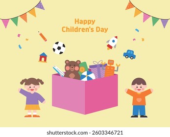 This is an illustration design for Children's Day.