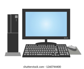 This is an illustration of a desktop PC.