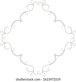 This is a illustration of Diamond antique pattern frame 