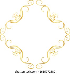 This is a illustration of Diamond antique pattern frame 