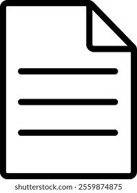 This is an illustration of a document icon (document mark).