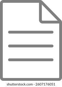 This is an illustration of a document icon (document mark).
