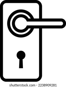 This is an illustration of a doorknob icon.
