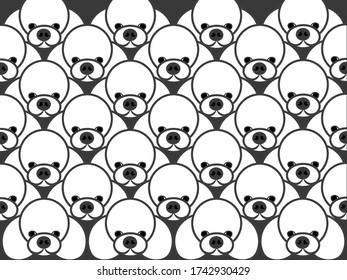 Esta ilustración dibuja muchos adorables cachorros.