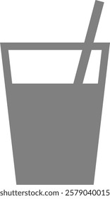 This is an illustration of a drink silhouette icon.