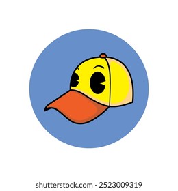 This is an illustration of a duck-shaped hat, suitable for your needs