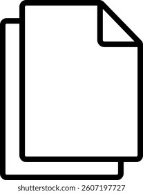 This is an illustration of a duplication icon (copy mark).