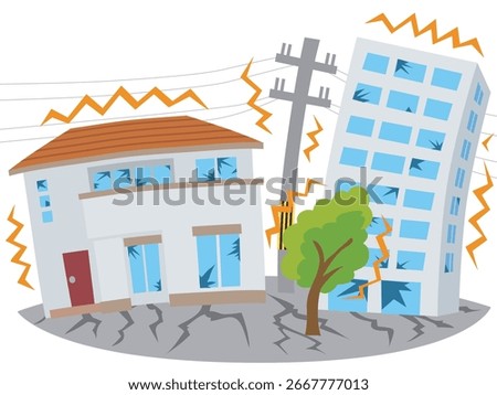 This is an illustration of an earthquake.