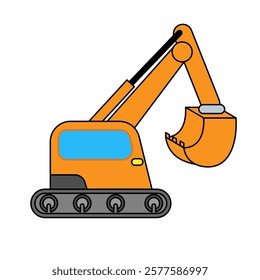 This is an illustration of an excavator.