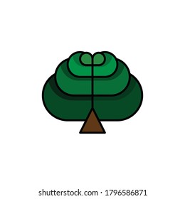 
This is an illustration explaining a tree that represents nature