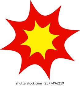 This is an illustration of an explosion mark (impact icon).