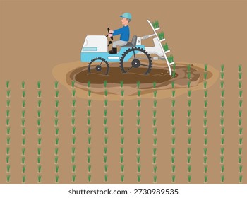 This is an illustration of farm work.