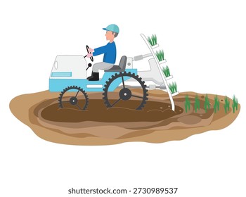 This is an illustration of farm work.