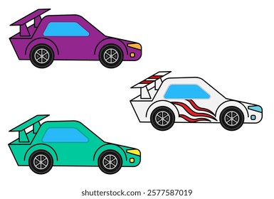 This is an illustration of a fast-looking racing car.