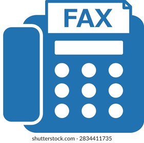 This is an illustration of a fax icon.