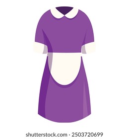 This illustration features a classic maid uniform, highlighting the attire of domestic workers