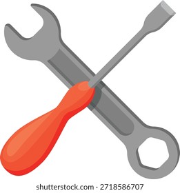 Diese Abbildung zeigt einen Schraubenschlüssel und einen Schraubendreher, die miteinander verbunden sind und ein allgemein anerkanntes Symbol für Wartung, Reparatur und technische Dienstleistungen bilden. Der Schraubenschlüssel steht für Werkzeuge, mit denen Muttern und Bolzen gegriffen, festgezogen oder gelöst werden können, während der Schraubendreher für Präzisionsarbeiten beim Einsetzen oder Entfernen von Schrauben steht.

Das Kreuzwerkzeug-Design wird häufig mit allgemeinen Werkzeug-Kits, mechanische Reparatur, Hauswartung, Automobilservice und technische Unterstützung verbunden. Das Bild eignet sich für die Verwendung in Service-Branding, Logos für Reparaturwerkstätten, Lehrmaterial, Wartungsanweisungen und DIY-bezogenen Inhalten.