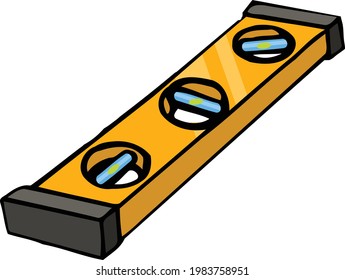 This illustration features a yellow level. 