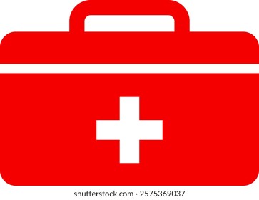 This is an illustration of a first aid kit icon (medicine box mark).