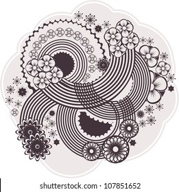This is illustration of Floral background