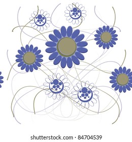 This is illustration of  a Floral seamless pattern