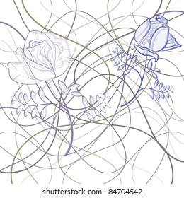 This is illustration of  a Floral seamless pattern