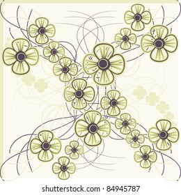 This is illustration of  a Floral seamless pattern