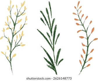 This is an illustration of a flower drawn with a touch of watercolor. You can use it for a clean design or a gorgeous taste.