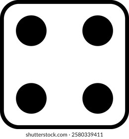 This is an illustration of the fourth eye of the dice.