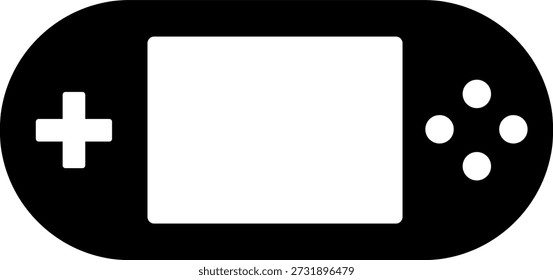 This is an illustration of a game console silhouette icon.