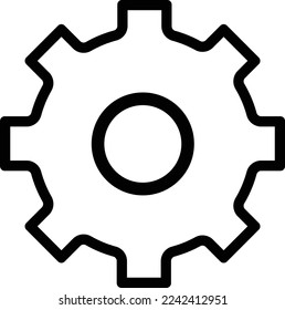 Dies ist eine Illustration eines Zahnradsymbol.

