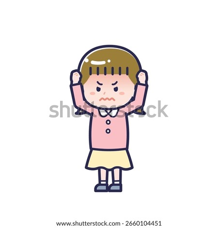 This is an illustration of a girl.
