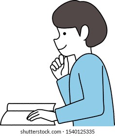 This is an illustration of girl studying different fields