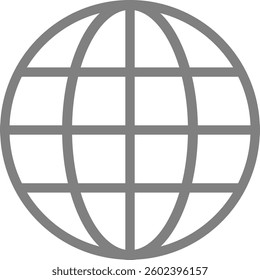 This is an illustration of a globe icon (global symbol).