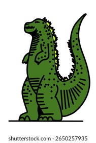 This is an illustration of Godzilla