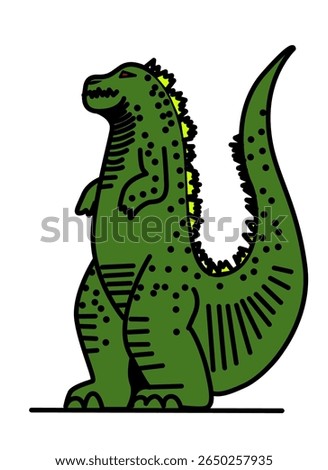 This is an illustration of Godzilla