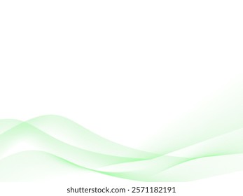 This is an illustration of a green wave background (wave frame).