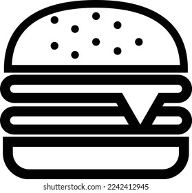 Esta es una ilustración de un ícono de hamburguesa.

